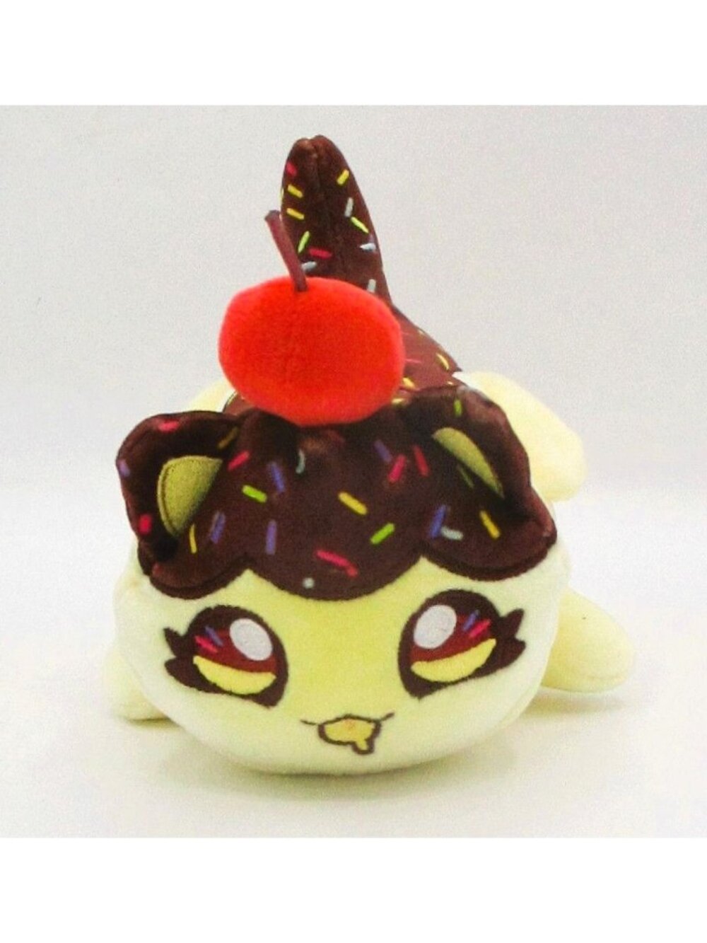 Aphmau Chocolate-Dipped Banana Cat MeeMeows Plush Carnival Collectible       53